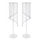 2pcs Clear Acrylic Flower Column Stand Crystal Chains for Wedding Backdrop Decor
